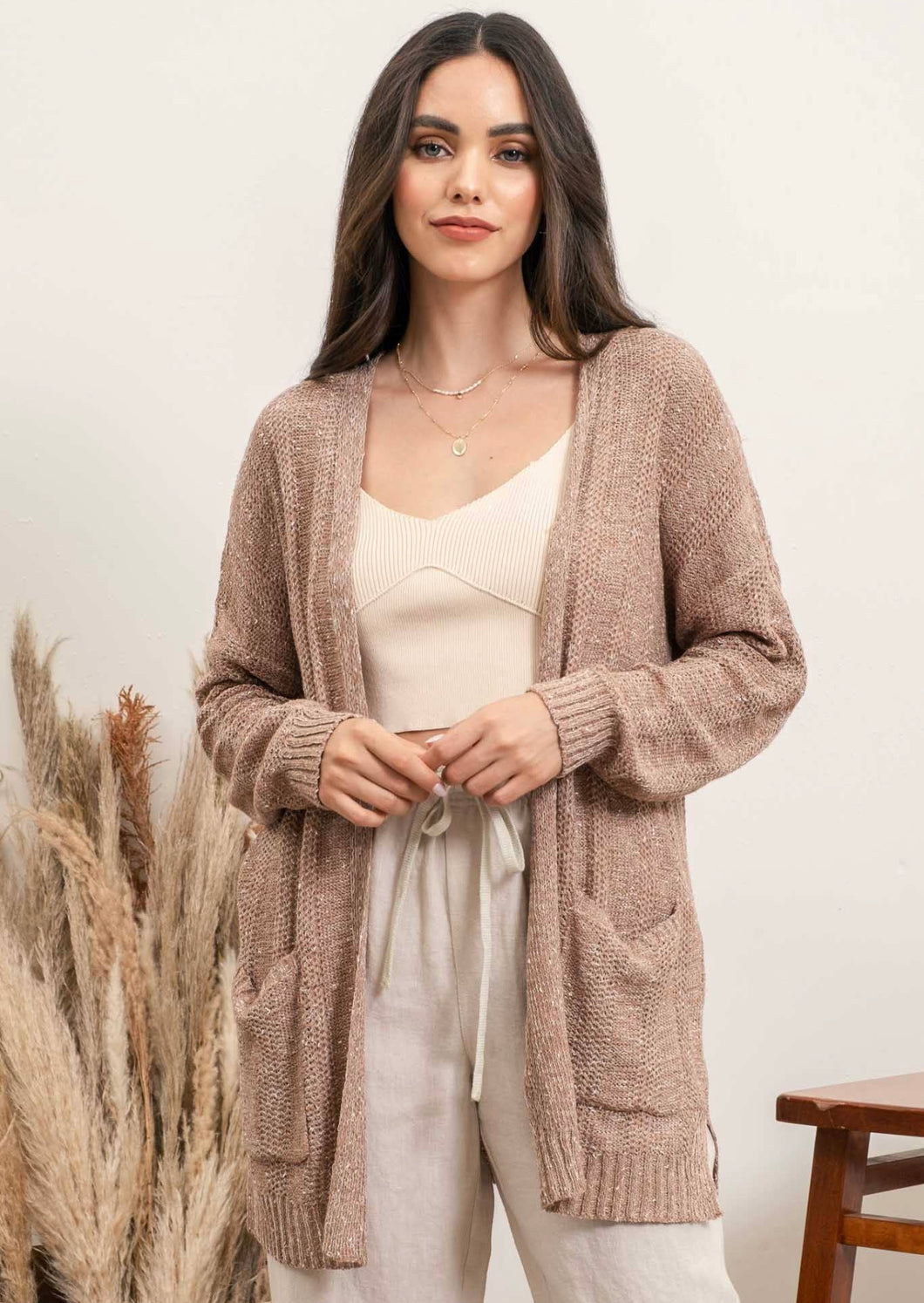 Knit beach cardigan